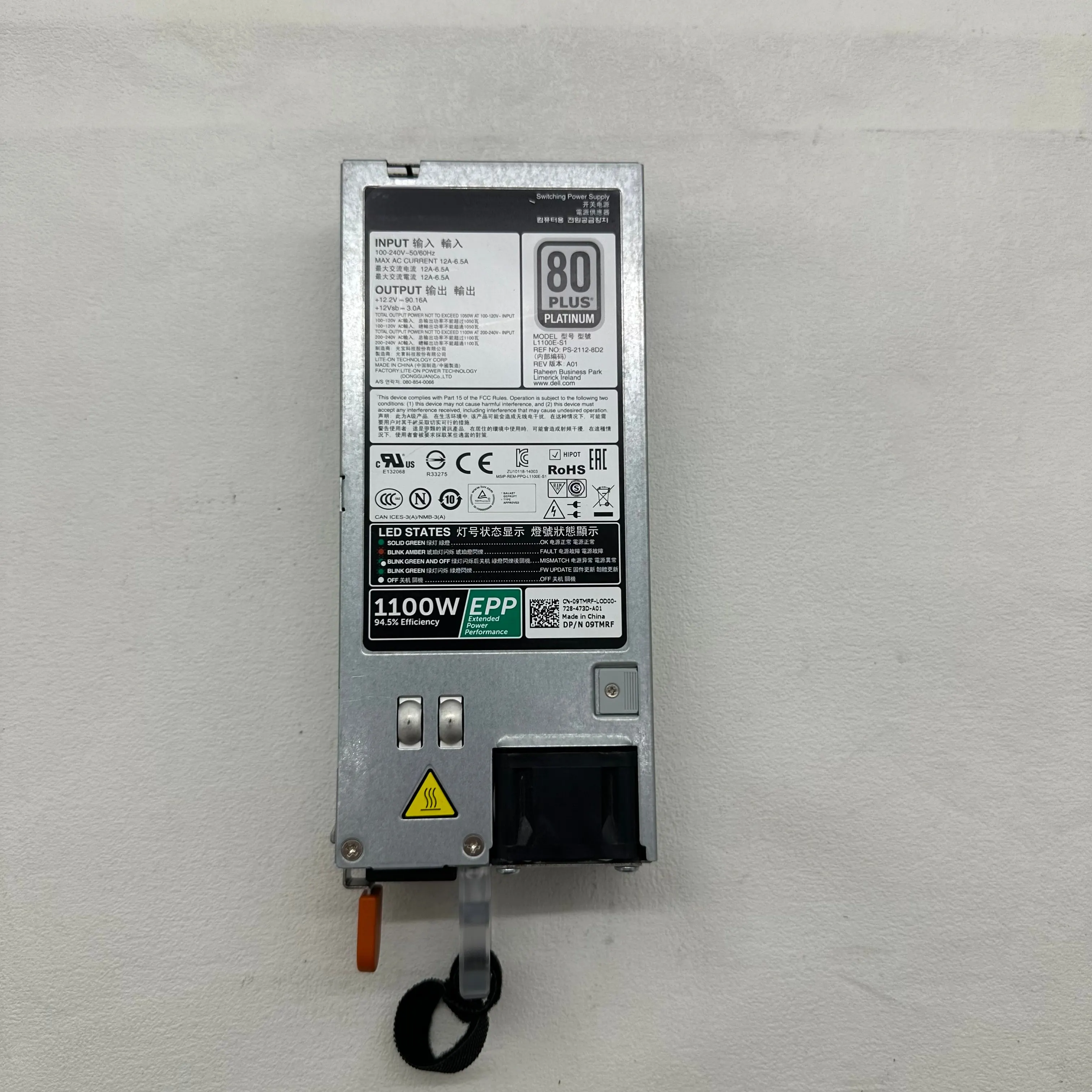 

9TMRF 1100W 80 Plus Platinum Hot Plug Server Power Supply