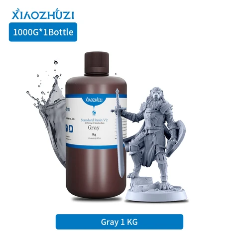 XiaoZhuzi - Resina Padrão V2 para Impressão 3D com Cura UV 405nm, Resina Fotopolímera para Impressoras 3D Anycubic/Elegoo LCD DLP