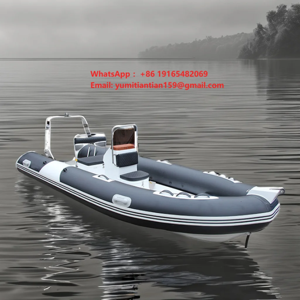 16ft 480 Fiberglass Rib Kayak Popular PVC Inflatable Rib Boat for Fishing Top Sale
