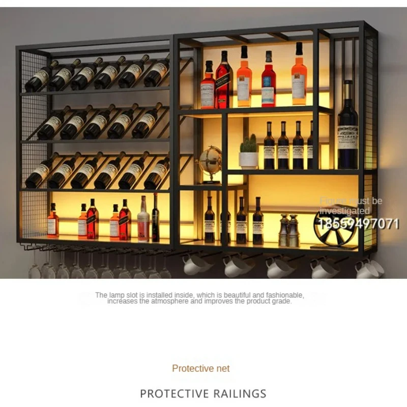 Free Standing Organizer Wine Racks Storage Plane Display Wine Rack Black Commercial Display Freezer Stojak Na Wino Furniture