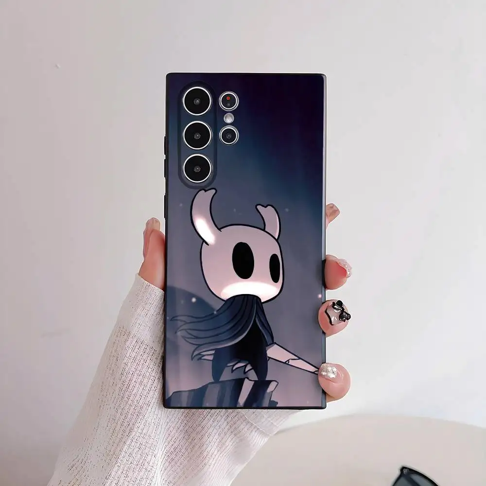 Jogo h-hueca cavaleiro caso de telefone para samsung galaxy s25 s24 s22 s23 ultra s21 s20 plus 5g fosco antiderrapante capa completa caso macio