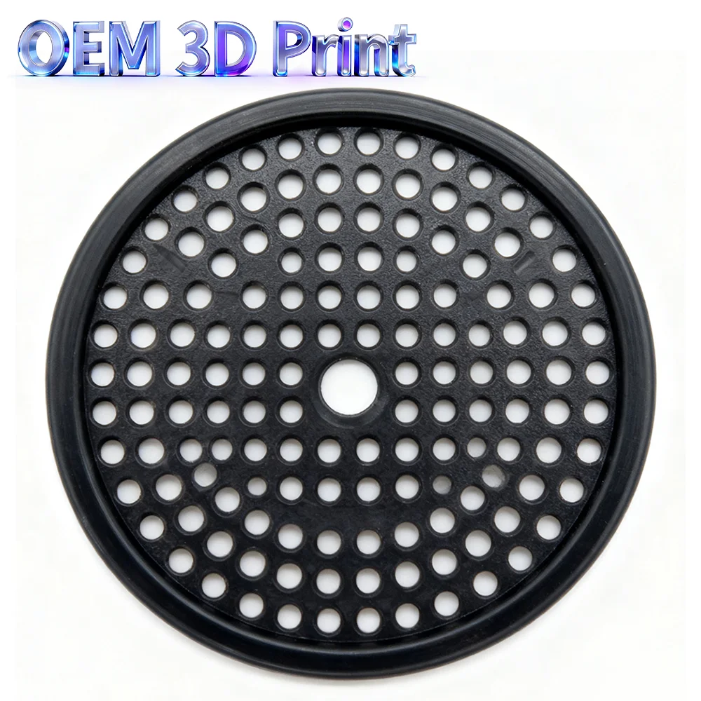 OEM 3D Printed Circular Perforated Filter Plate Plastic Hollow Sieve Disc Custom Water Treatment Filter Accessories Non-standard