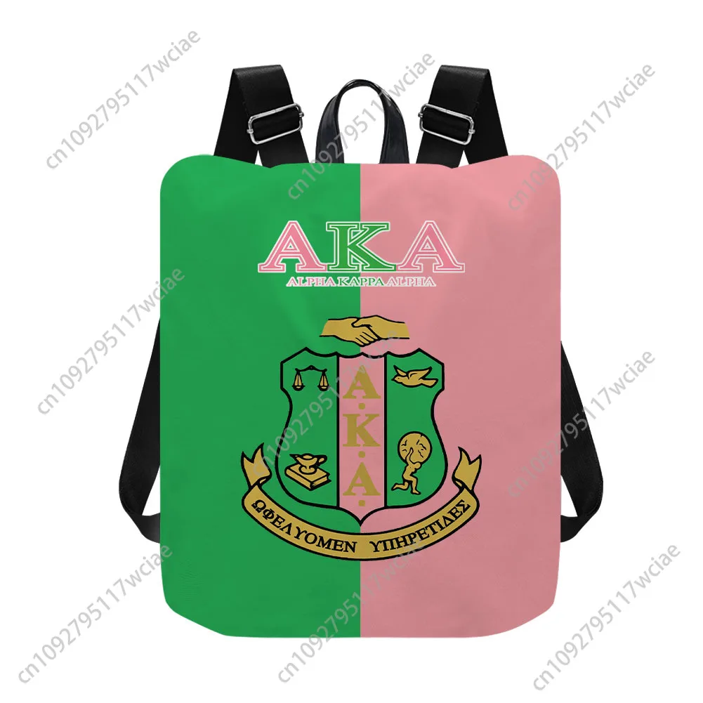 กระเป๋าเป้สะพายหลัง Alpha Sorority AKA 1908 รุ่นสั่งทำพิเศษ ป้องกันการโจรกรรม กระเป๋าเป้ Kappa Alpha ไนลอนกันน้ำ กระเป๋าเป้แฟชั่นสำหรับนักศึกษา