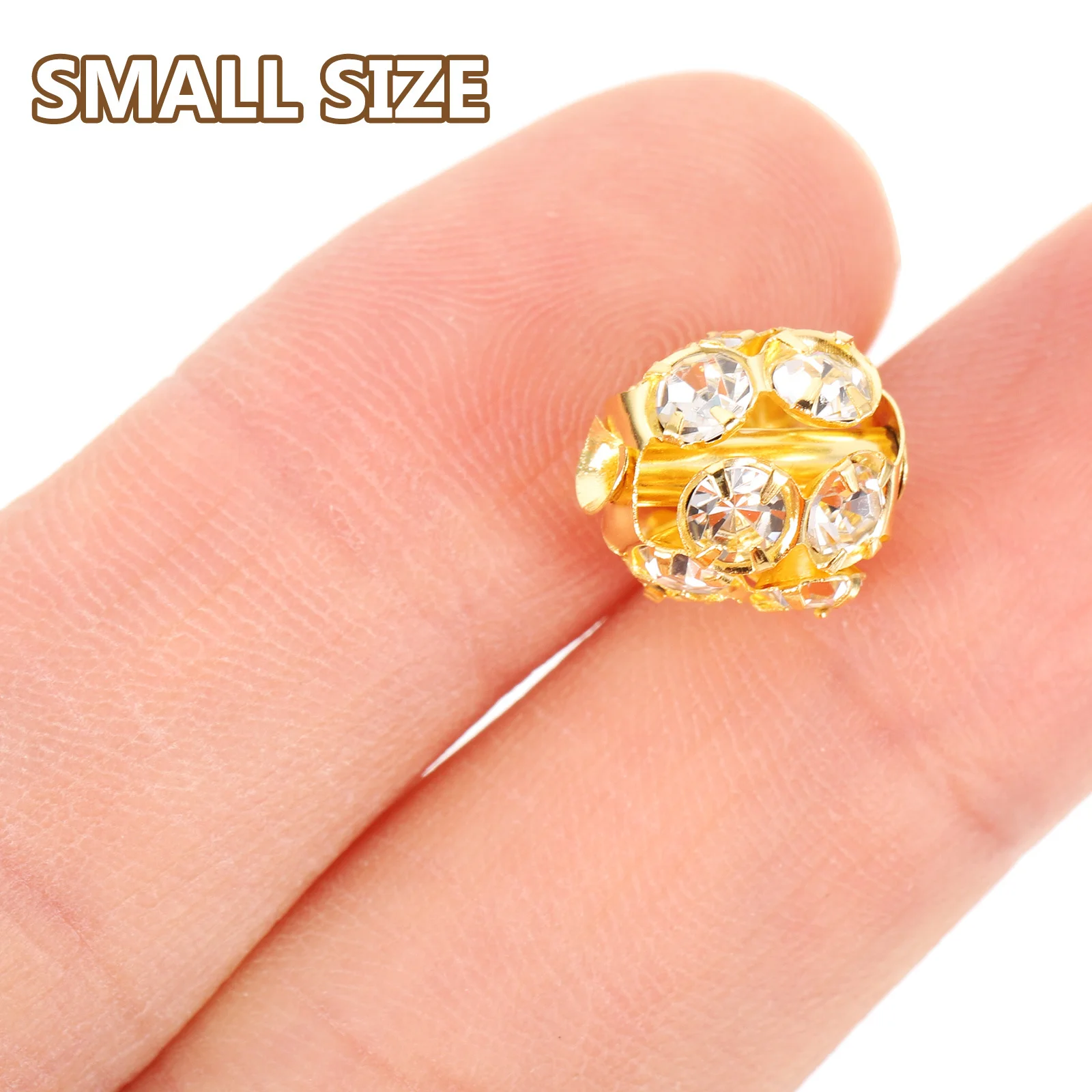 

90 Pcs Bead Spacers Jewelry Making Supplies for Rhinestones Beads Jewellery Loose