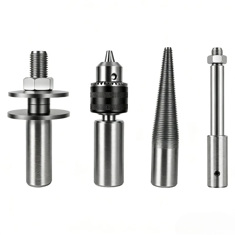 Desktop polishing machine connecting rod accessories chuck fangs splint thread shaft connecting shaft