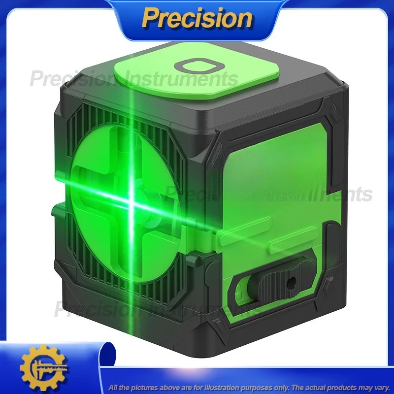 2026 Portable Mini 2-Line Green Laser Level Infrared Horizontal Vertical Cross Line High Precision Self-Leveling Tool for Wall
