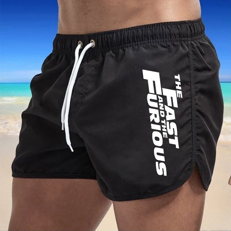 Jogging Casual Daily Summer Men's Beach Shorts 2025 Beach Trunks Swim Gym Pants Quick Drying Swimming Surf Ventilate Drawstring