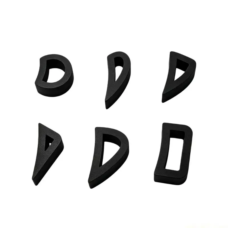 QX2E Hand Building Cup Handle Mold Set, 6 Piece Clay Shaper Tool for Pottery Work, Teaching Use and Clean Line Development Daily