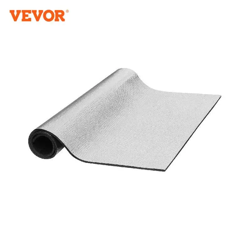 VEVOR Reflective Insulation Roll XPE Foam Core Radiant 10.3 mm 40 in x 5 ft Aluminum Foil Foam for Garage Door Window RV Roof