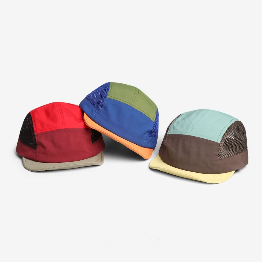 Immagine 3: Cappellino da Baseball Retrò in Rete, Asciugatura Rapida, Visiera Regolabile, 5 Pannelli, Traspirante, Protezione UV, Unisex
