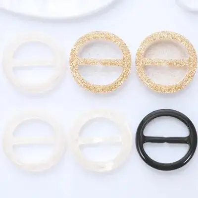 6 قطعة مقاطع تي شيرت مستديرة الملابس الزاوية معقود أبازيم وشاح أنيق كليب خواتم الصيف زي الديكور مشبك الموضة