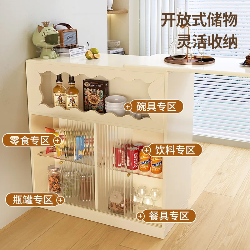 Bar Table Household Folding Partition Storage Integrated Table Living Room Small Apartment Island