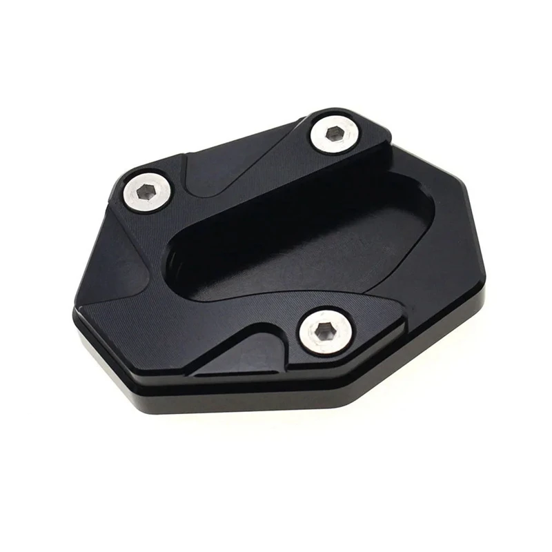 Motorcycle Kickstand Extension Plate Foot Side Stand Enlarge Pad for Augusta TV800 800SCS(Black)