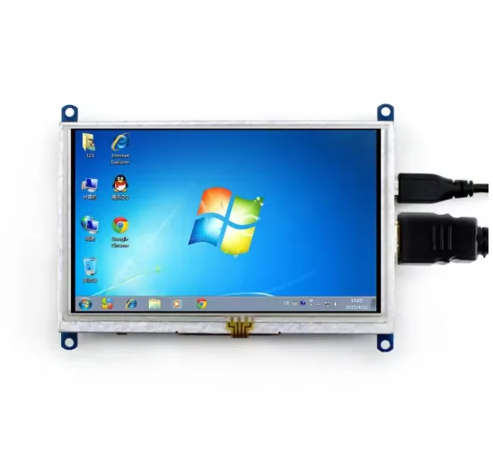 5inch LCD (B) Waveshare 800*480 Resolution Resistive Touch Screen for Raspberry Pi BB Black Computer Monitor Supports Win10