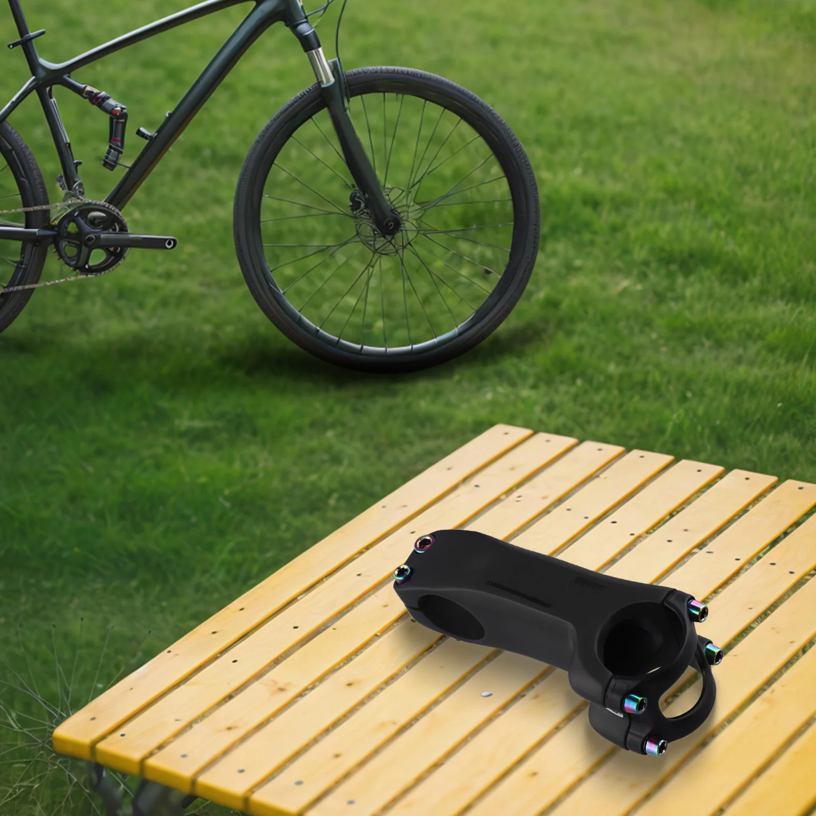 31 8mm Carbon Fiber Bicycle Stem Features Ergonomic Design for Stability and Eccentric Front Cover for Optimal Handling