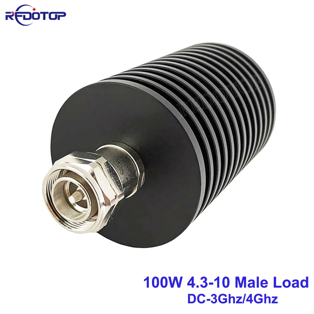 

100W 4.3-10 Male RF Coaxial Termination Dummy Load 3Ghz/4Ghz SWR＜1.2 50 Ohm Connector Socket Brass Straight Coaxial RF Adapters