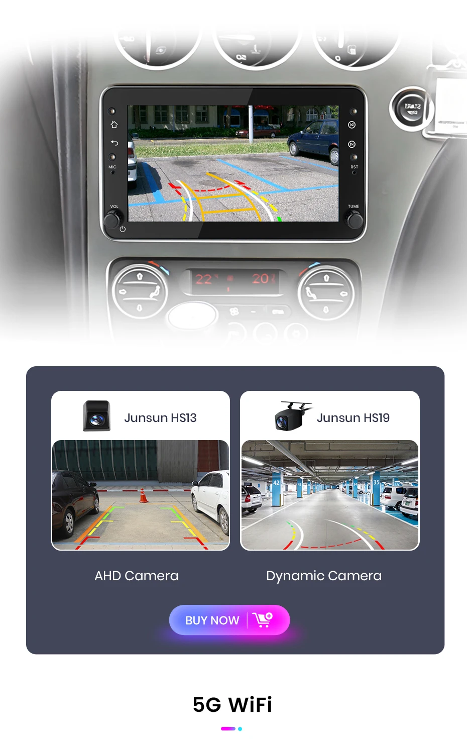 Junsun 7" Wireless Carplay Android Auto Autoradio für Alfa Romeo 159 Brera Spider Sportwagon Stereo GPS Multimedia Player FM SWC – Detail 21
