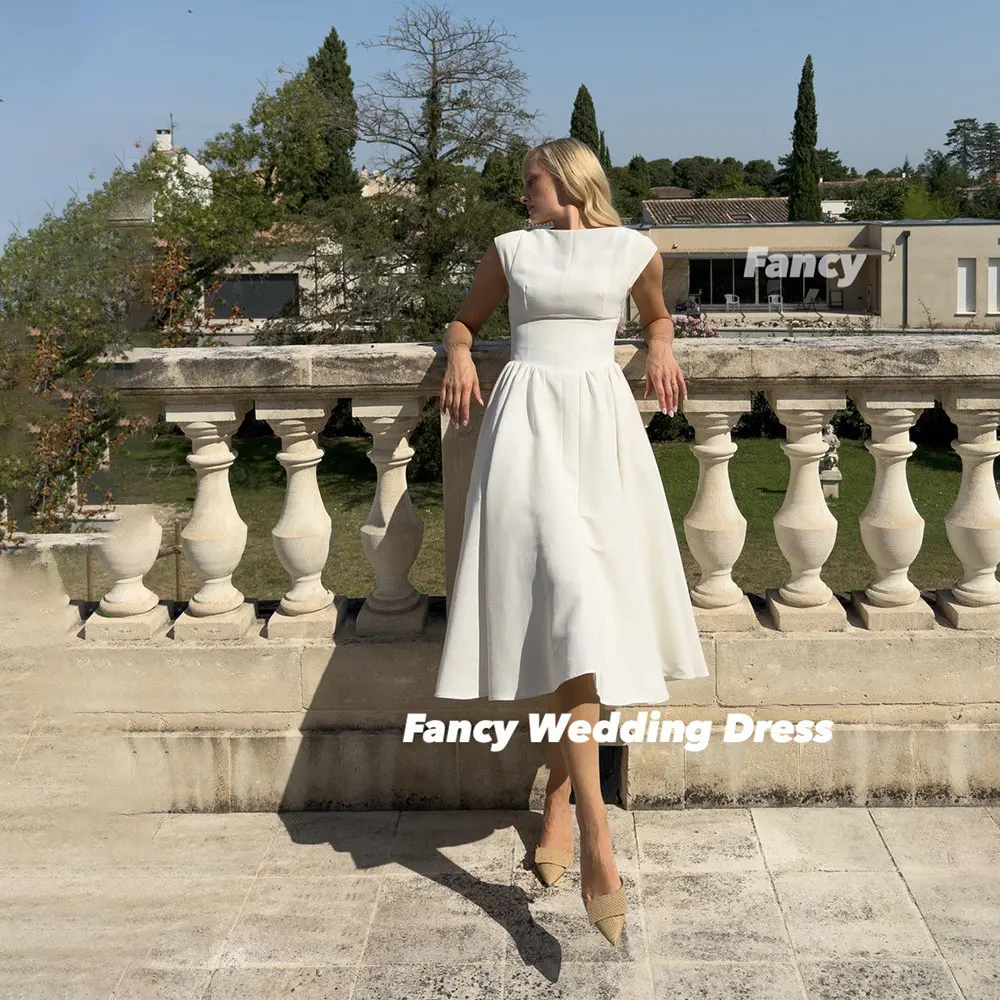 Elegancka suknia wieczorowa z dekoltem w kształcie litery O, w stylu saudyjskim, rozkloszowana suknia balowa, długość do kolan, sukienki na formalne okazje, szyte na miarę.