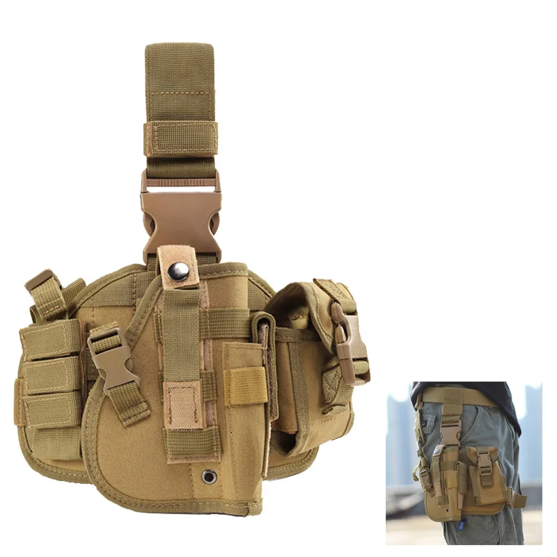 Air gun universal holster Molle pistol bag Holster pistol outdoor hunting leg thigh bag