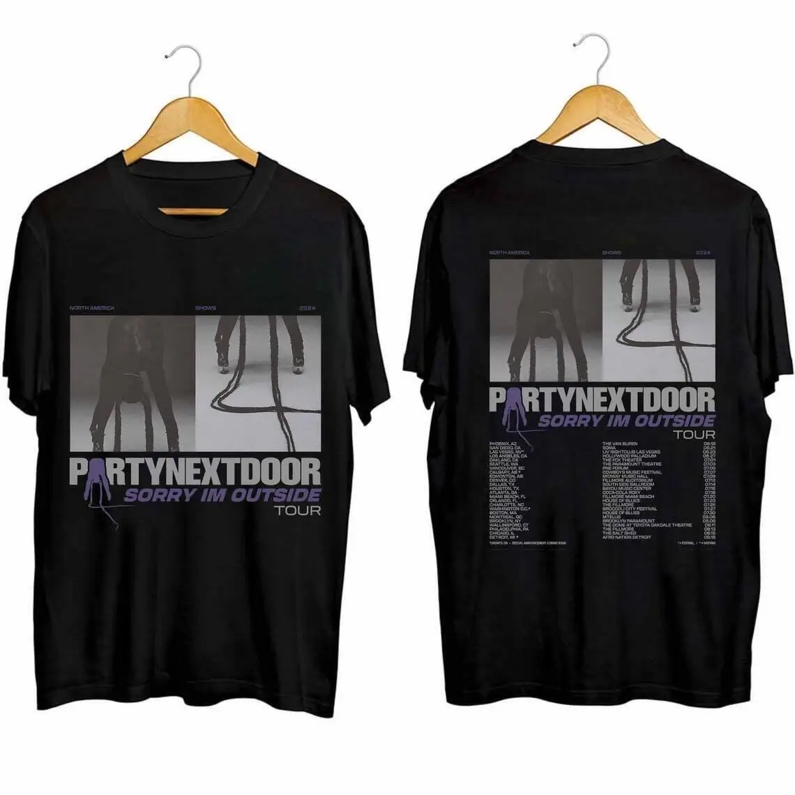 PartyNextDoor Sorry I m Outside Tour 2024 Shirt  PartyNextDoor Fan Shirt