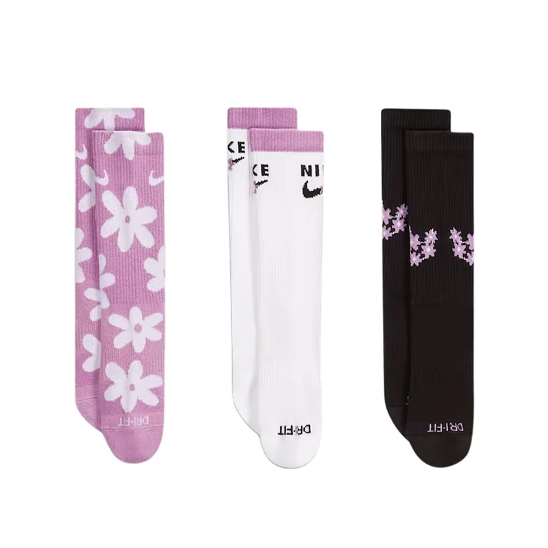 

Nike Men's and Women's Sports Socks: Comfortable, Soft, and Featuring Cartoon Prints—3-Pack, Breathable Low-Cut Socks DH6297-902