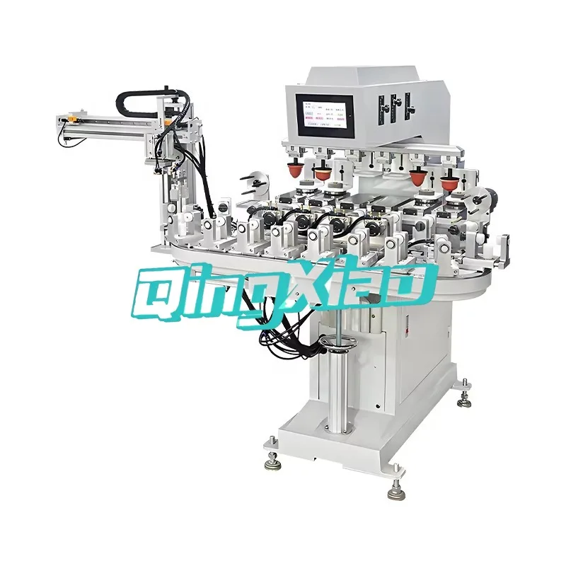 Non Standard Customized Industrial  Products Ball Servo Automatic Six Color Rotary Conveyor Belt  Transfer Printing Machine High