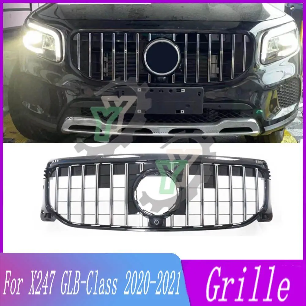 

Gloss Black Car Accessories Front Bumper Upper Grille Grill For Mercedes Benz GLB Class X247 W247 GLB180 GLB200 2019-2022