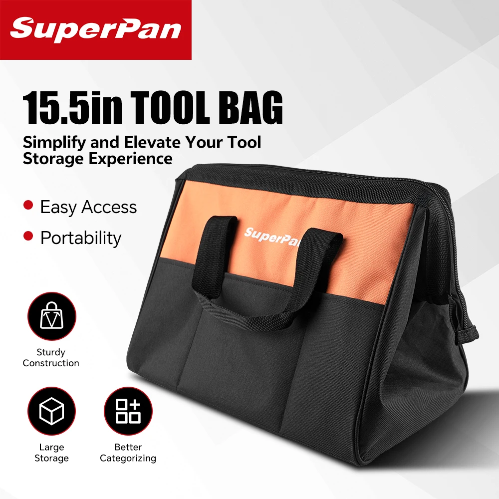 SuperPan 20V Cordless Brushless DCD805 electric drill & DCF850 Impact Driver Combo Kit with 15.5" Tool Bag Bare Tool view 3