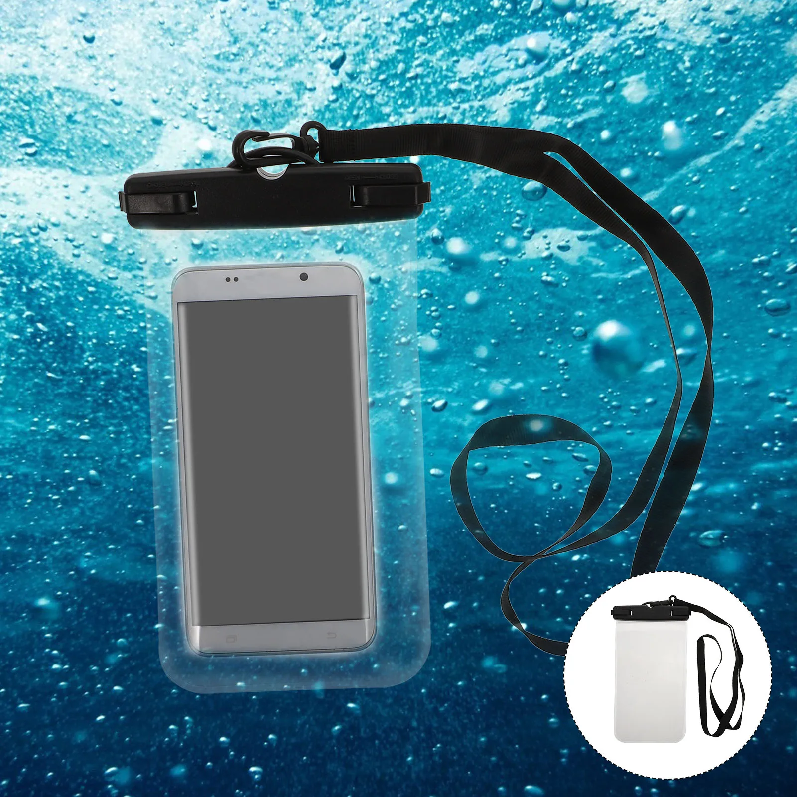 Floating Airbag Waterproof Swim Bag Phone Protection Hanging Cover Diving Cover Touch Screen Drifting Suitable For Underwater