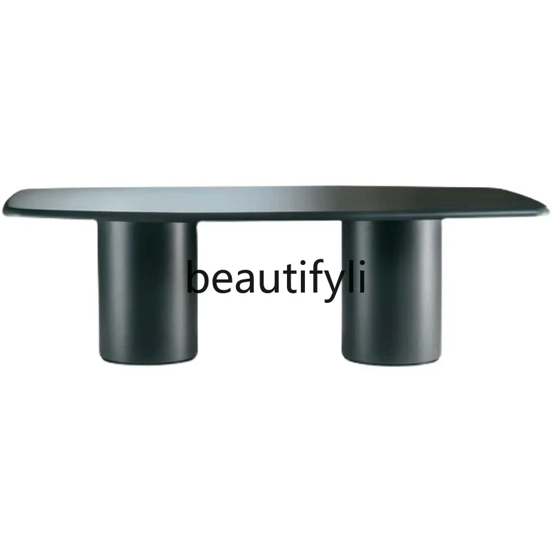 

11zDesign desk Nordic simple small apartment, dining table Italian light luxury fashion leisure desk