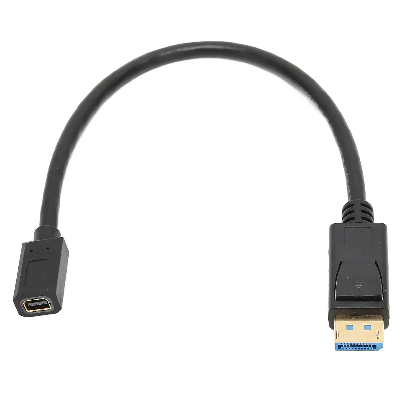 8K 60Hz DP Male to Mini DP Female Cable 30cm, 4K 144Hz, 32.4Gbps, DisplayPort 1.4 for PC