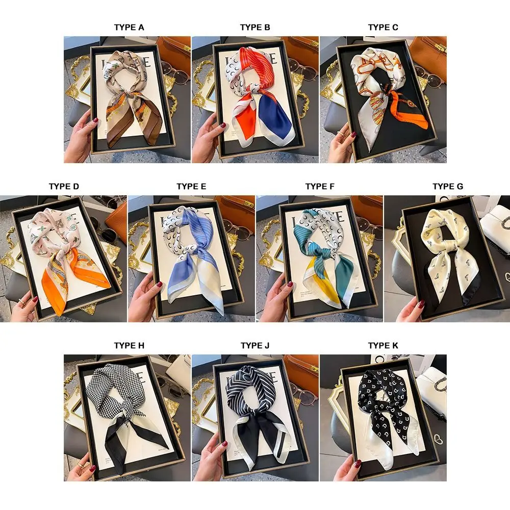 Ретро 70*70 см шарф для волос несколько стилей квадратный хиджаб защита от солнца в богемном стиле гладкая бандана для женщин