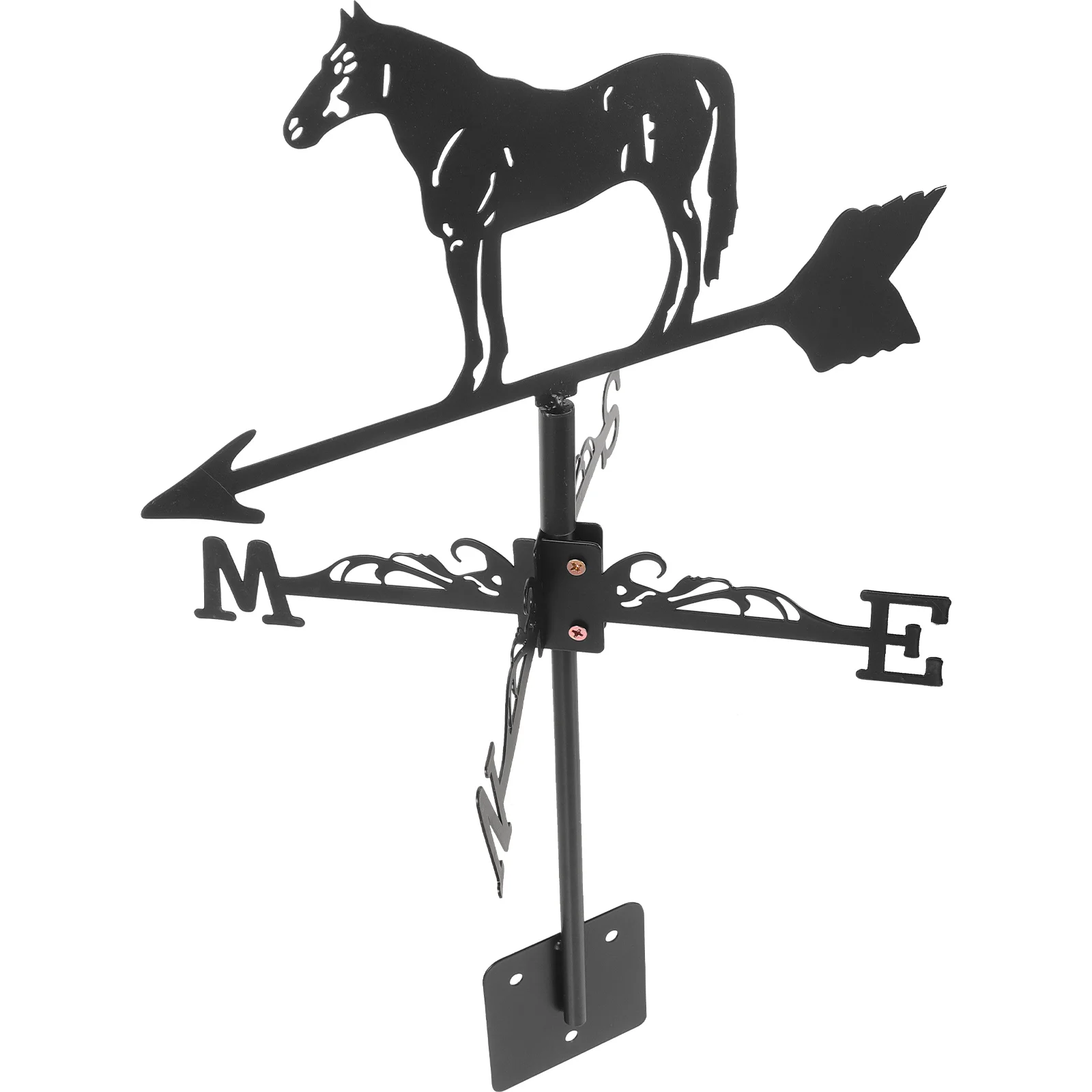 

Wrought Iron Wind Vane Autumn Decorations Weather Veins Garden Patio Vanes for outside