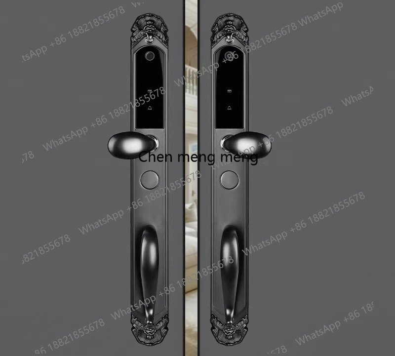 Villa door fingerprint lock double opening password lock household anti-theft door electronic lock