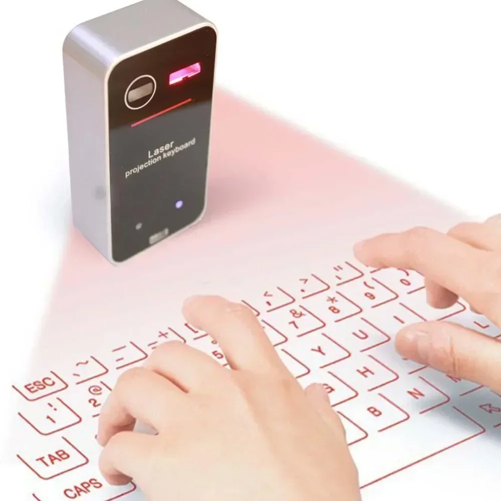 

New! Portable Bluetooth Virtual Laser Keyboard Wireless Projector Keyboard With Mouse function For iphone Tablet Computer Phone