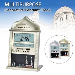 Muslim Prayer Wall Clock Calendar Alarm Clock Azan Calendar Ramadan Prayer Reminder Alarm Clock Islamic Mosque Gifts Decoration