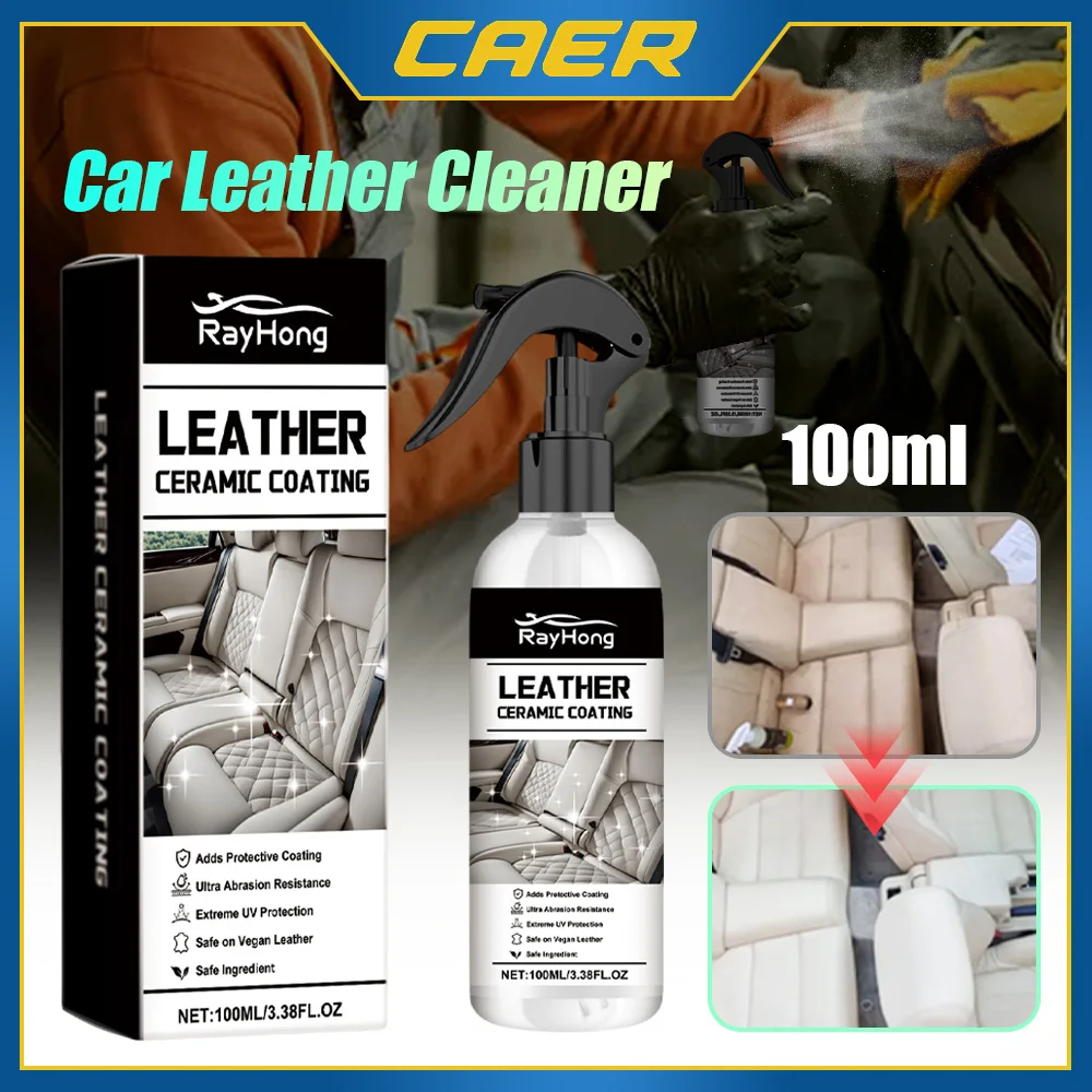 Automobile Leather Ceramic Coating Spray Leather Renovation Decontamination Brightening Maintenance Cleaning Polishing Spray