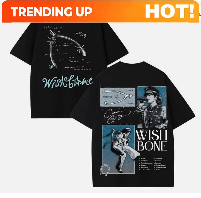 Conan Gray WishBone Tour 2026 short sleeve 2 side T-shirt