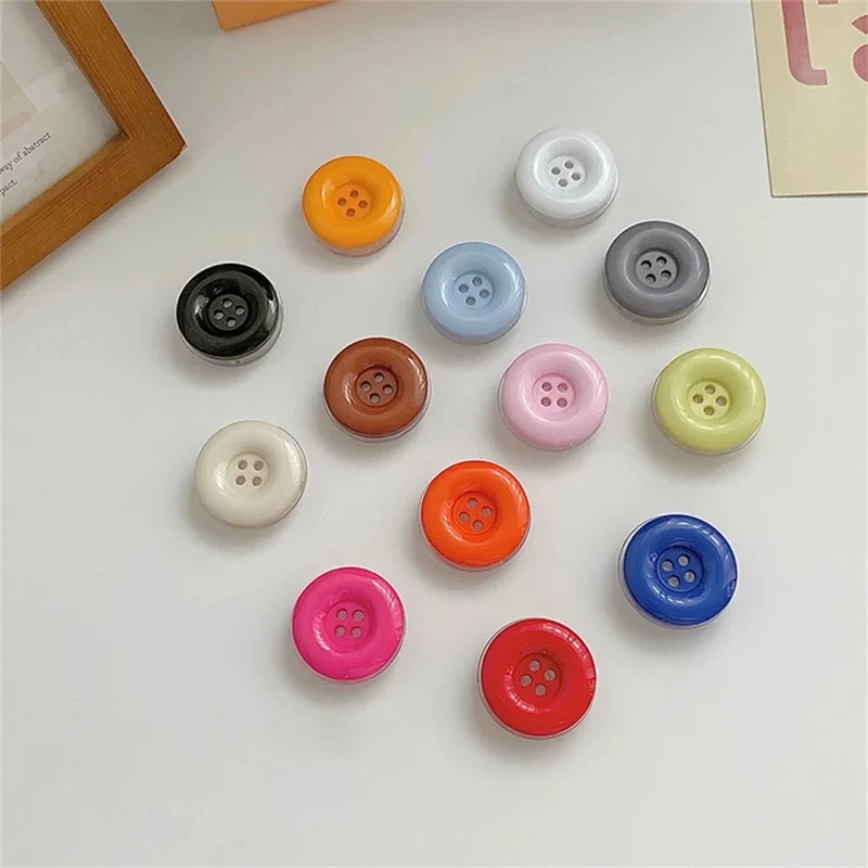 Korean Cute 3D Candy Button Bracket Phone Grip Tok Griptok Holder Ring For iPhone 15 14  Accessories Phone Stand Holder Bracket