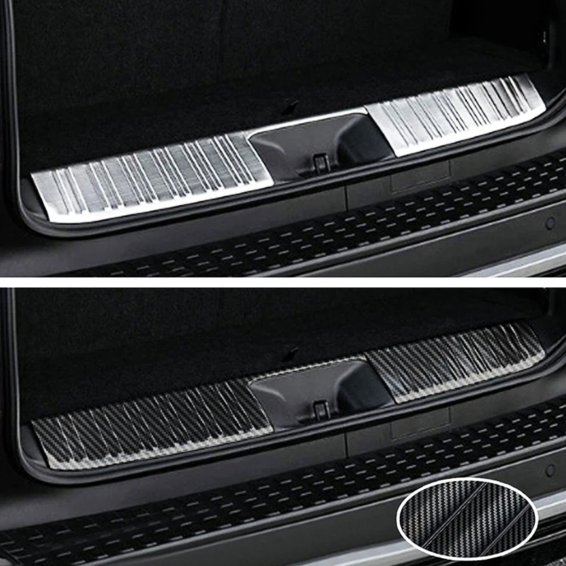 

For Lexus GX550 Diesel Gas 2024 2025 2026 Silver Black Rear Boot Trunk Inner Bumper Plate Protector Guard Cover Car Accessories