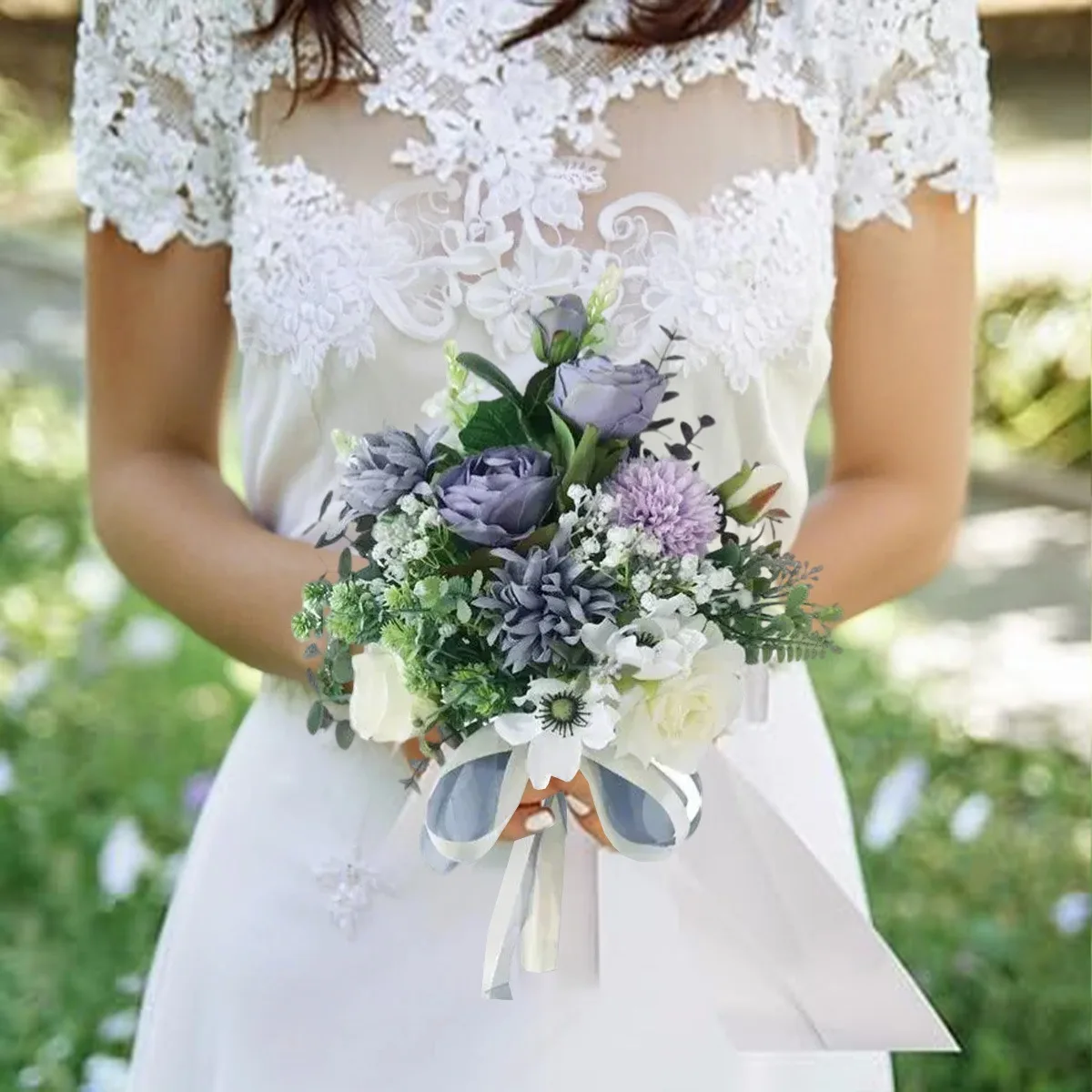 

Wedding Bouquet for Bride, Bride Bridal Bouquet Bridesmaid Artificial Flowers Bouquet for Ceremony Anniversary Party