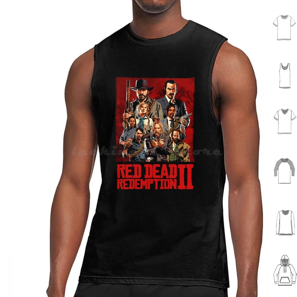 Rdr Tank Tops Print Cotton Redemption Rdr Ii Logo Games Game