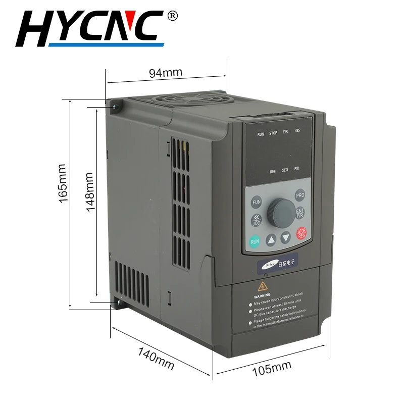 Inversor Rituo VFD 1.5kw inversor de accionamiento 220V 380V AC Motor de conversión de frecuencia controlador de Control de velocidad trifásico
