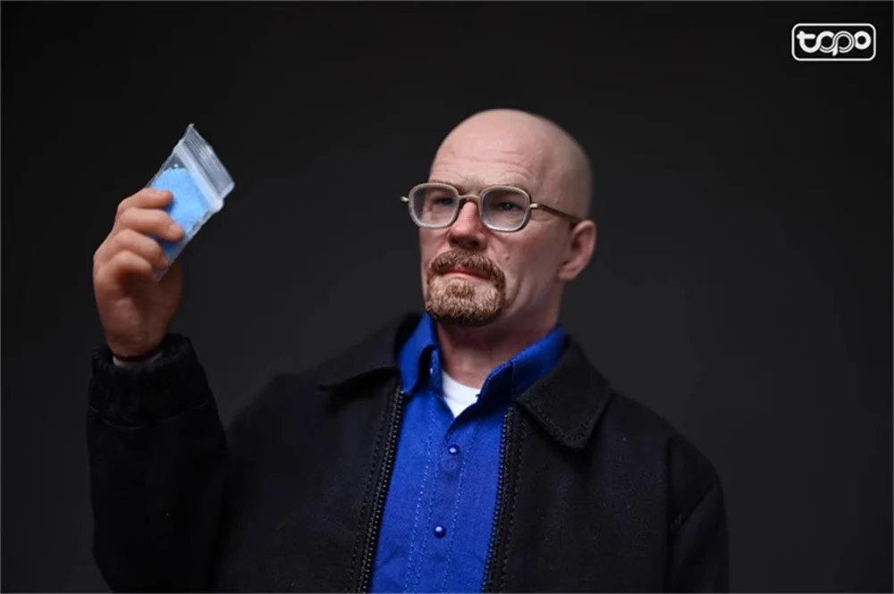 1/6 TOPO STUDIO TP016 The Breaking Bad Series Old White Heisenberg with 3 Head Full Set Moveable Action Figure Gift For Collect