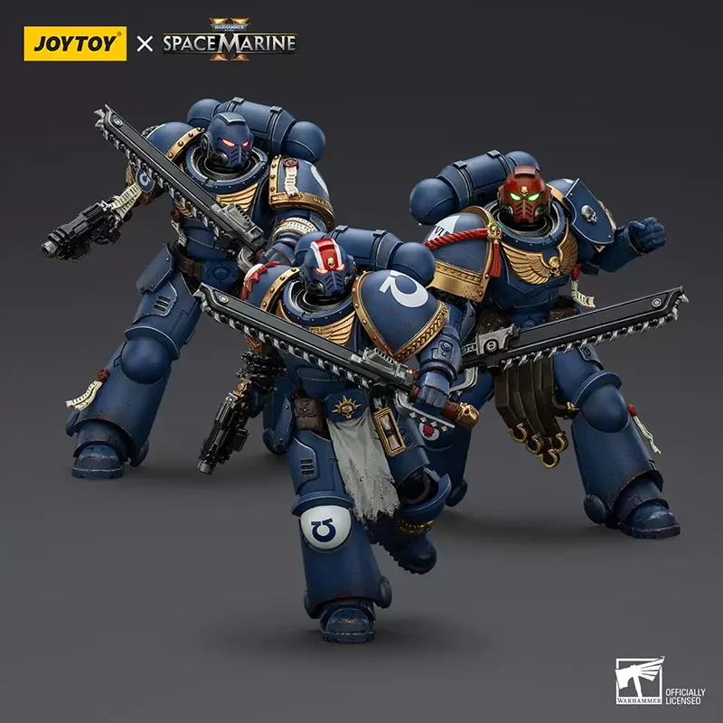 

JOYTOY Warhammer 40K 1/18 Ultramarines Lieutenant Titus Sergeant Gadriel Brother Chairon Action Figure Collectors Edition