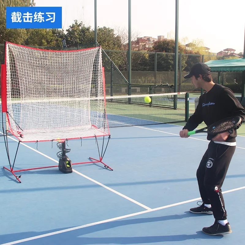 Tennis throwing machine coach ball machine single belt net practitioner training equipment special self-service machine