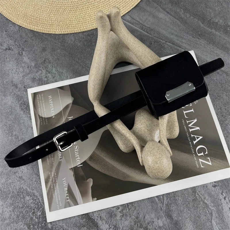 Sabuk Kulit Suede Wanita Vintage Punk Tas Korset Wanita Cummerbund Mantel Ikat Pinggang Gaun Dekorasi Sabuk Lebar J1666