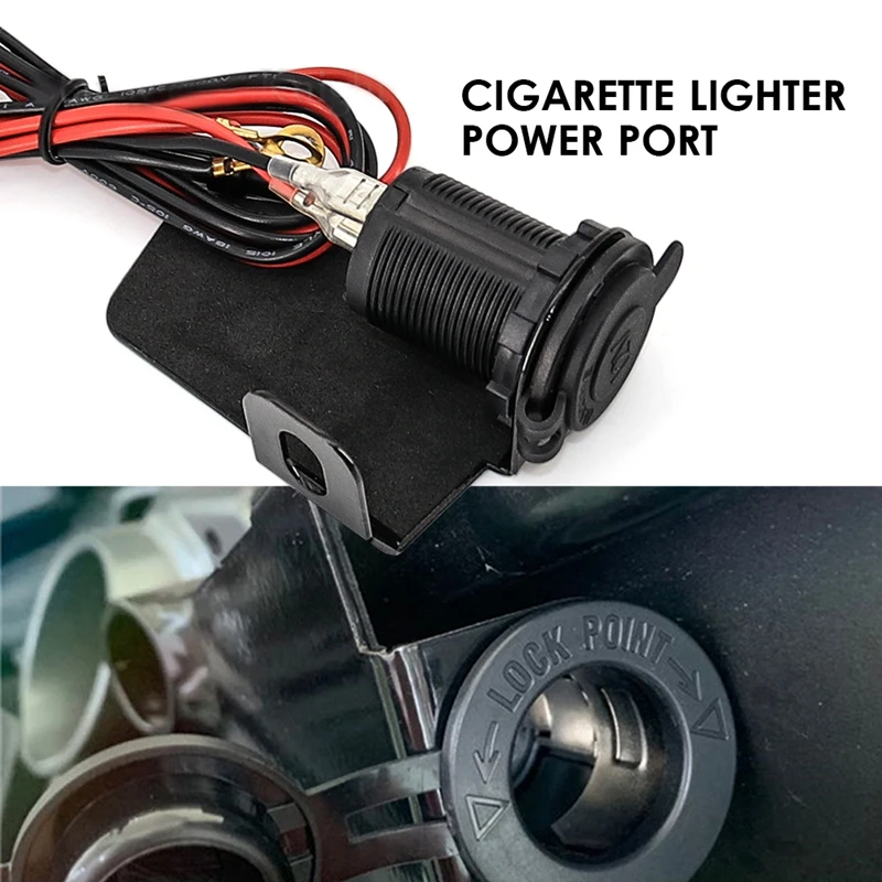 

Motorcycle Dual USB Interface Port Charger Adapter Waterproof Lighter Charger Plastic For BMW R1200GS/R1250GS/ADV