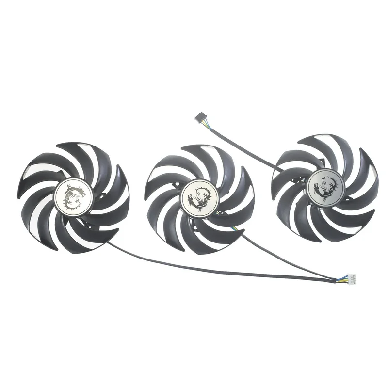 Graphics Card Fan PLD09210B12HH PLD09210S12HH DC12V 0.40A 4Pin for MSI GeForce RTX 3070 RTX 3080 RTX 3090 SUPRIM X