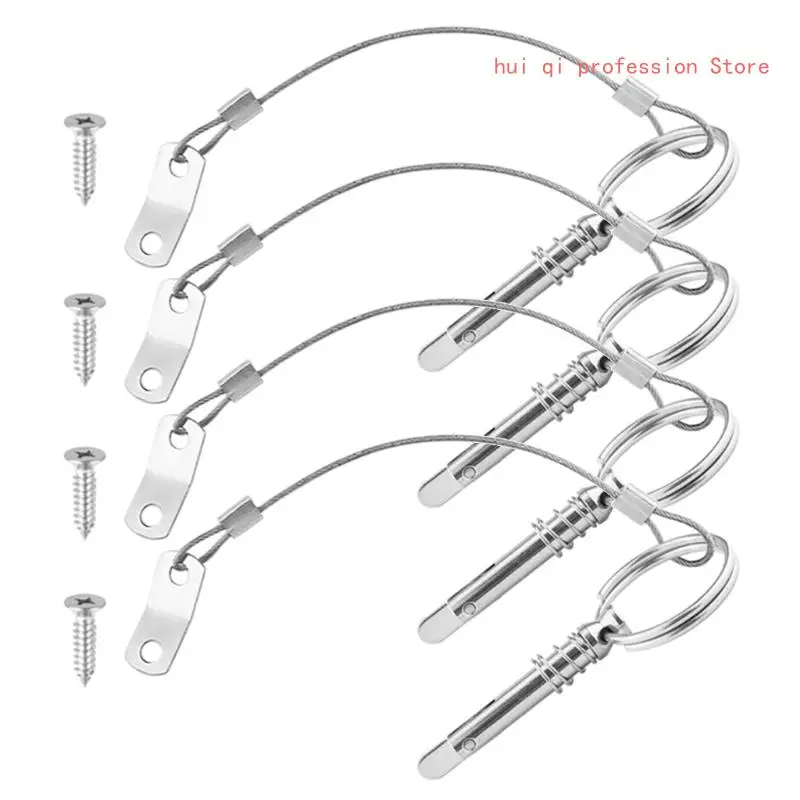 High Strength Stainless Steel Quick Release Pins Marine Hardware 6.3mm 1/4inch Pins Quick Fixing for Ship Outfitting